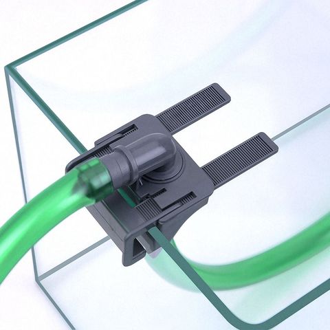 Conector de tubo de plástico para Tanque De Agua de peces y Acuario, soporte de montaje para tanque de peces, accesorios de entrada salida elásticos para acuario 1 unidad ► Foto 1/6