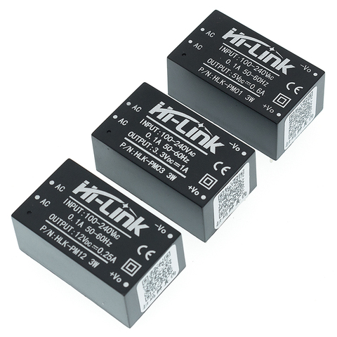 HLK-5M03 HLK-5M05 HLK-5M12 5W AC-DC 220V a 12V/5V/3,3 V reductor de módulo de fuente de alimentación convertidor inteligente ► Foto 1/6