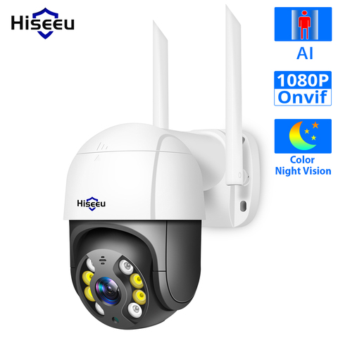 Hiseeu-cámara inalámbrica domo de velocidad 1080P, WIFI, 2MP, para exteriores, Zoom Digital 4x, cámara IP, PTZ, Audio, red CCTV, vigilancia Onvif código de promoción 11112022ES3, 30 de descuento 3 ► Foto 1/6