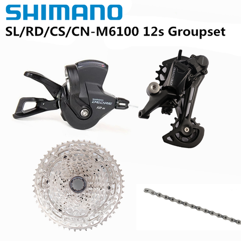 Nuevo SHIMANO DEORE M6100 seis M7100 12s grupo bicicleta de montaña M6100 Shifte desviador trasero SunRace Sram 1275 Cassette GX cadena ► Foto 1/5