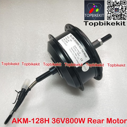 Motor de buje trasero para bicicleta eléctrica, AKM-128H de 36V, 800W, 48V y 800W, tamaño de horquilla de 135mm para Ebike RPM 201 Q128H 36V/48V 800W ► Foto 1/5