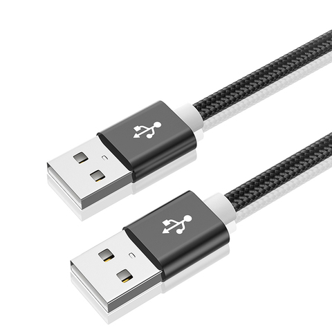 Cable de datos USB de doble cabeza, disco duro móvil, cámara, notebook, ordenador, radiador, coche, tablero de escritura, cable de transmisión ► Foto 1/5