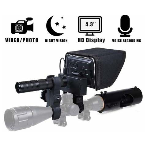 BOBLOV-Monocular Digital de visión nocturna, telescopio con pantalla LCD de 720 pulgadas para caza al aire libre, observación de vida salvaje, 4,3 P ► Foto 1/6