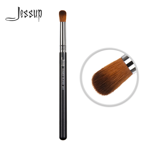 Jessup-brocha de fibra de maquillaje para sombra de ojos, mango de madera, mezcla de cúpula, pliegue 201 ► Foto 1/6