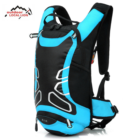 Mochila de hidratación para ciclismo de 12L, mochila deportiva para deportes al aire libre, mochila reflectante nocturna para correr con bidón bolsa de agua opcional de 2L ► Foto 1/6