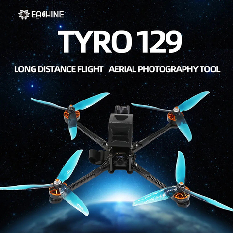 Eachine-Dron de carreras con visión en primera persona Tyro129, 7 pulgadas, 275mm, con cámara Caddx.us Turbo F2, BN-220, GPS, módulo F4, controlador de vuelo, 5,8G, 40CH, VTX ► Foto 1/6