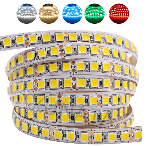 Cinta de alto brillo de 5M, 5054, 2835, tira de iluminación Led Flexible, 12V, 24V, IP65, IP67, resistente al agua, tiras de luz Led, rojo, verde y azul ► Foto 1/6