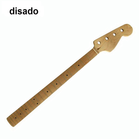 Disado 21 trastes con puntos incrustados, cuello de bajo eléctrico de arce, instrumento musical al por mayor, piezas de guitarra, accesorios ► Foto 1/2