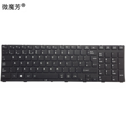 Teclado para Tecra R850, R950, R960 UI, reemplazo de teclado de ordenador portátil con poste de ratón, novedad ► Foto 1/2