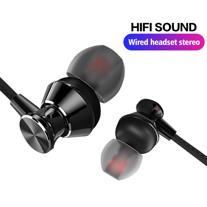FONKEN-auriculares estéreo con cable para Xiaomi, cascos deportivos impermeables con Control de graves para música, para Samsung y Huawei ► Foto 1/6