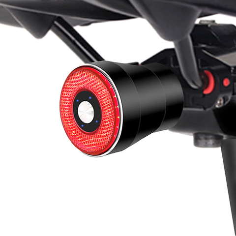 Luz de detección de freno inteligente de bicicleta 22 LED, luz de inducción de arranque/parada automático, luz de bicicleta de carga impermeable, accesorios de ciclismo ► Foto 1/6