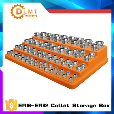 Caja de almacenamiento de mandril central para máquina CNC, 88 agujeros, ER16, ER20, ER25, ER32, caja de plástico ► Foto 1/4