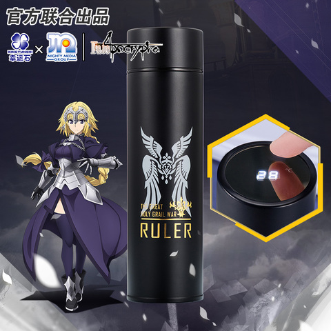 [Fate Apocrypha] FZ FGO Anime termo botella de agua de acero LED pantalla de temperatura taza de detección regla Fate gran orden regalo ► Foto 1/6