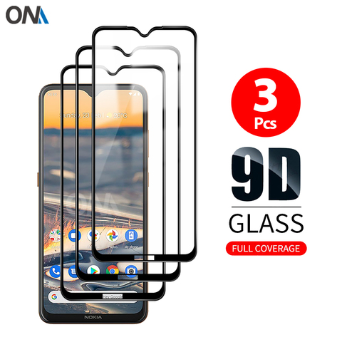 Protector de pantalla para Nokia 2,3 5,3 6,2 7,2 película de vidrio templado Premium Protección de cobertura total para Nokia 8,3 ► Foto 1/6