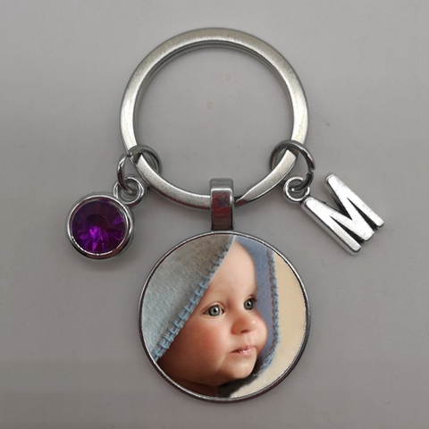 Colgantes de fotos personalizados llavero personalizado foto de tu bebé niño mamá papá abuelito amado un regalo para el regalo del miembro de la familia ► Foto 1/6