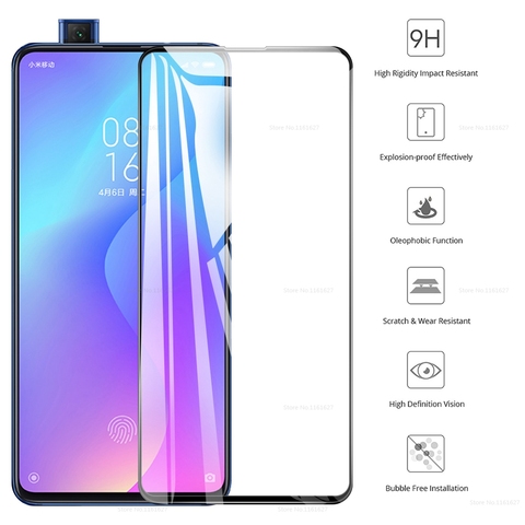 Funda de protección completa de vidrio para Xiaomi Mi A3 9 Lite cc9 cc9e Mi 9t Pro 9 SE Mi 10T Mi9T 9 Pro 5G Protector de pantalla de cristal templado ► Foto 1/6