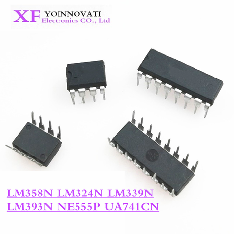 20 piezas UA741 LM324 LM393 LM339 NE555 LM358 DIP LM358N LM324N LM339N LM393N NE555P UA741CN circuito amplificador nuevo ► Foto 1/3