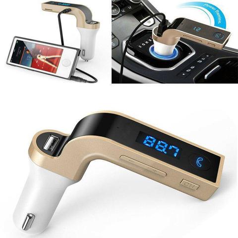 1pc 3 en 1 coche inalámbrico transmisor FM con Bluetooth Radio MP3 jugador receptor de Audio USB cargador Radio moduladora de Fm accesorios de coche ► Foto 1/6