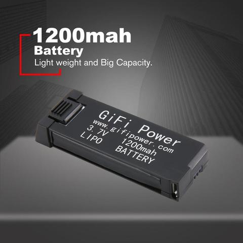 3,7 V 1200mah batería de gran capacidad de reemplazo ligero Lipo batería para Dron batería para Eachine E58 RC Drone ► Foto 1/6