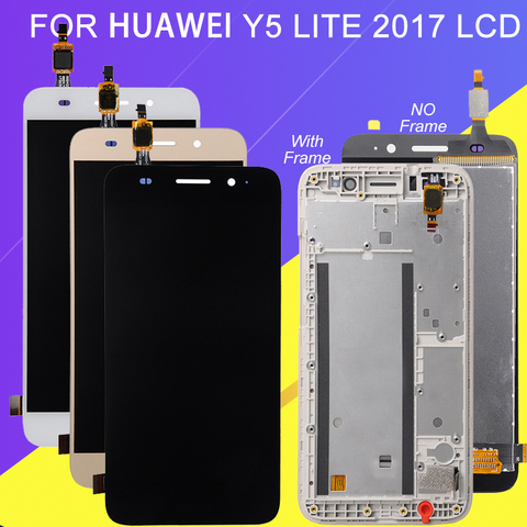 Catteny Y3 2022 pantalla para Huawei Y3 2017 Lcd pantalla táctil digitalizador Asamblea CRO-L22 L02 L03 L23 U00 Y5 Lite 2017 Lcd + marco ► Foto 1/6