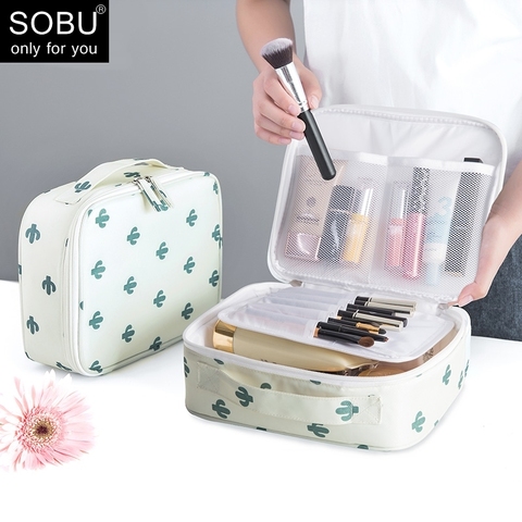 Bolsa de maquillaje para chica al aire libre, bolsa de cosméticos para mujer, organizador de artículos de aseo, estuche de almacenamiento impermeable para mujer ► Foto 1/6