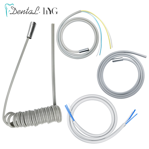 Tubo espiral de silicona para Pedal de pie, pieza de mano de tubo de manguera con conector para silla Dental, accesorio para unidad de turbina de aire, Motor Dental ► Foto 1/6