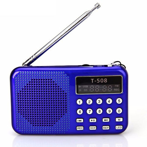 Portátil Radio compatible con MP3 música TF/tarjeta SD pantalla LCD Radio FM para CD y DVD teléfono móvil ordenador portátil gran oferta ► Foto 1/6