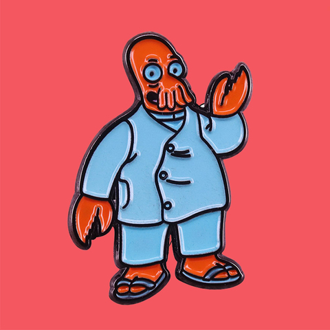 ¡Woop! Dr Zoidberg-Pin esmaltado, Serie de Televisión, broche de personaje ► Foto 1/6