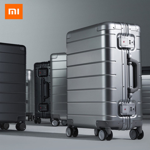 Xiaomi-cubierta de carrito de aleación de aluminio y magnesio para hombre y mujer, Maleta de Metal para equipaje, 20 ruedas, Universal, novedad ► Foto 1/6