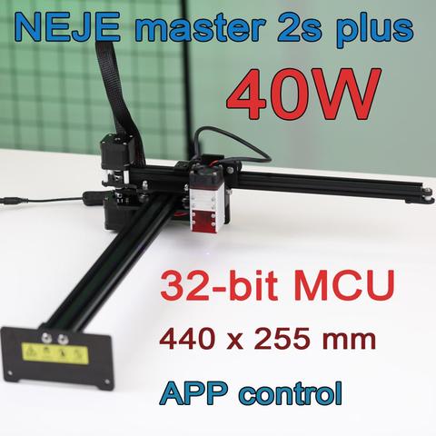 NEJE-máquina de corte láser Master 2S Plus, 40W, profesional, área grande, máquina de grabado láser, Lightburn,Bluetooth, Control por aplicación ► Foto 1/6