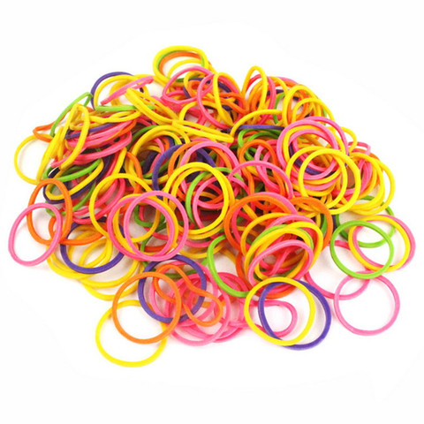 100 Uds alta elasticidad del pelo banda de goma perro gato accesorios para el cabello DIY colorido lazos para el cabello Cuidado Personal horquilla Accesorios ► Foto 1/4