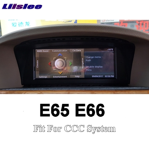 Liislee-Radio Multimedia con GPS para coche, Radio con reproductor de navegador NAVI, estéreo, estilo cca-evo ID6, para BMW 7, E65, E66, 2002 ~ 2009 ► Foto 1/1