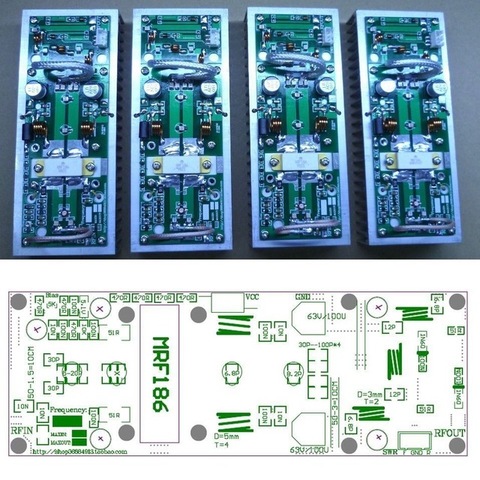 2022 últimos kits de bricolaje 100W UHF 400--470MHZ Placa de amplificador de potencia para Radio Ham 433MHz ► Foto 1/4