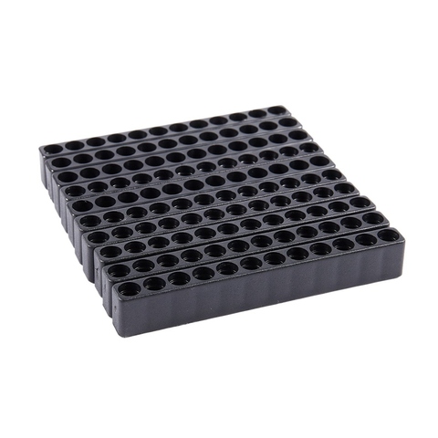 Portapuntas de destornillador de 12 agujeros, caja de bloque negra para MANGO de seis ángulos de 6,35mm, 10 Uds. ► Foto 1/6