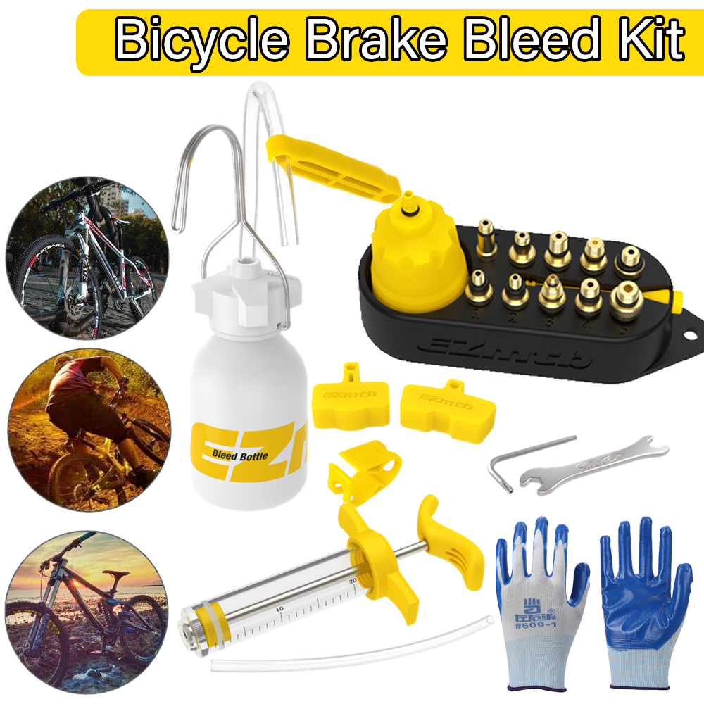 Accesorios De Kit De Purga De Freno De Bicicleta Hidráulica, Herramienta De  Purga De Aceite Mineral De Freno De Disco De Bicicleta Para Frenos Shimano