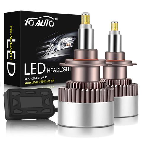 Lámpara automática de Chips CSP, LED 3D R9 de 80W, H1, H7, H8, H11, 9005, HB3, 9006, HB4, 9012, HIR2, bombillas LED de faro delantero de coche, 2 uds. ► Foto 1/6
