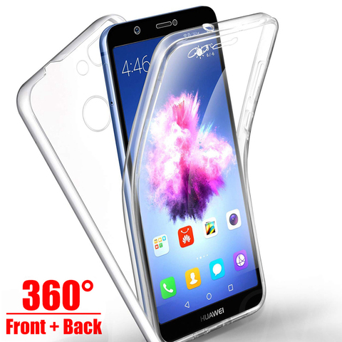 Funda completa 360 ° para móvil, funda protectora transparente para Honor 7A 7C Pro 9S 9C 9X 8X 8S 8A 20 Pro, Huawei P Smart S P30 Lite P30 Pro ► Foto 1/6