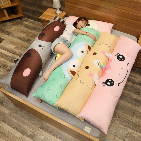 150cm lindo unicornio almohada larga de almohada la pierna almohada extraíble y lavable hámster dinosaurio almohada con forma de mapache regalo ► Foto 1/5