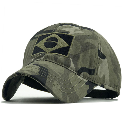 Gorra de béisbol táctica para hombre, sombrero de béisbol con bandera de Brasil, protección solar, Snapback, informal, de moda, Airsoft, Verano ► Foto 1/6