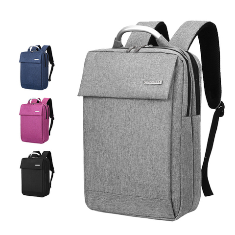 Mochila para ordenador portátil de 15 y 14 pulgadas para hombre y mujer, bolso de negocios impermeable, mochila de viaje, escolar, Unisex, 15,6 ► Foto 1/6