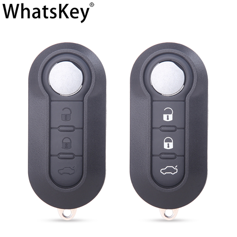 WhatsKey 3 BNT Flip remoto clave Shell para Fiat 500 Panda Punto Ducato Bravo clave cubierta de la caja de la alarma del coche sin llave SIP22 hoja ► Foto 1/6