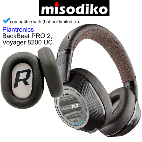 Misodiko-Kit de almohadillas para los oídos, repuesto de almohadillas para los auriculares, para-plantronic BackBeat PRO 2/ Voyager 8200 UC, piezas de reparación de auriculares ► Foto 1/6