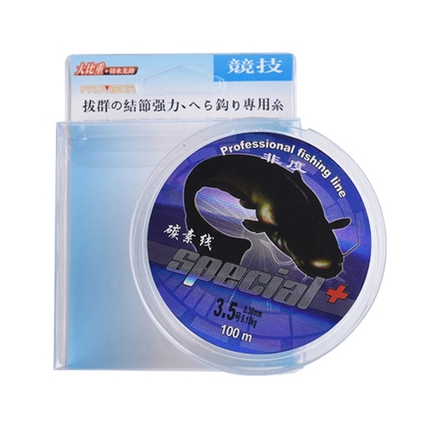 Línea de pesca de fluorocarbono, 100M, 2,8-44lb, líder de fibra de carbono claro, pesca con mosca, novedad ► Foto 1/6