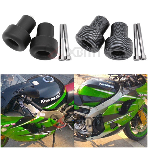 Deslizadores de marco de Motocicleta sin corte, protección contra caídas para Kawasaki Ninja ZX-6R ZX-9R ZX6R ZX9R ZX12R ZX 6R 9R 12R ► Foto 1/6