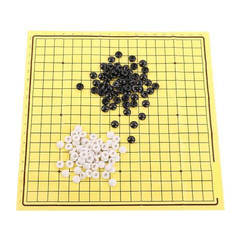 Gomoku-Juego de Go 2 en 1 para chico adulto, juego de mesa plegable portátil, juguete de inteligencia educativa de resina ► Foto 1/6