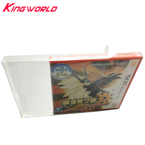 Caja transparente de plástico Protector para mascotas, estuche de almacenamiento de colección para 3DS US JP, caja de Color para tarjetas de juego ► Foto 1/5