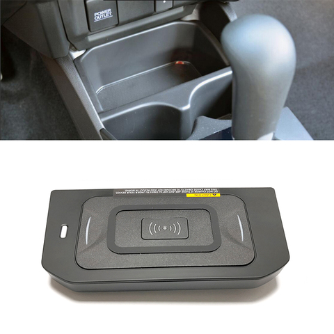 Cargador inalámbrico QI para teléfono móvil, caja de consola central, accesorios de interior para Honda Jazz Fit 2022 10W ► Foto 1/6