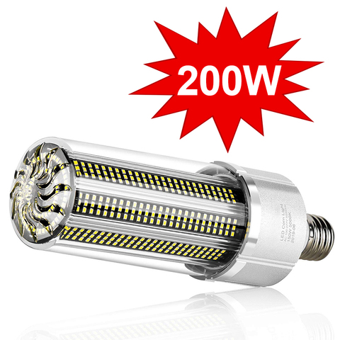 Super brillante LED E27 bombilla de maíz 25 W-200 W lámpara LED 110V 220V bombilla LED E39 E40 gran potencia para iluminación de almacén de patio de juegos al aire libre ► Foto 1/6