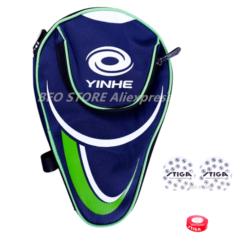 YINHE-Bolsa de tenis de mesa Galaxy, película protectora, cinta de borde lateral, esponja de limpieza, juego de funda de ping pong, accesorios ► Foto 1/6