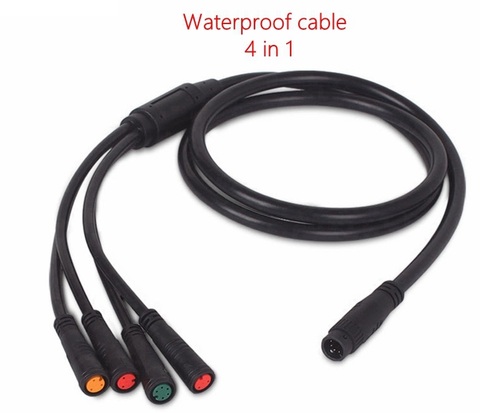 Julet-Cable principal de 1 a 4/5, Cable impermeable para bicicleta eléctrica ► Foto 1/6